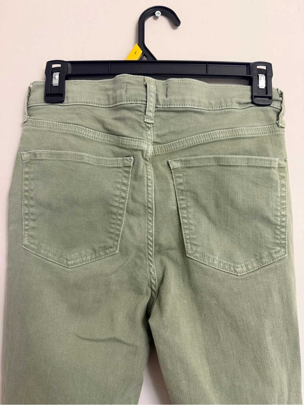 Free People FP Olive Green Distressed Skinny Jeans Women’s Size 28
